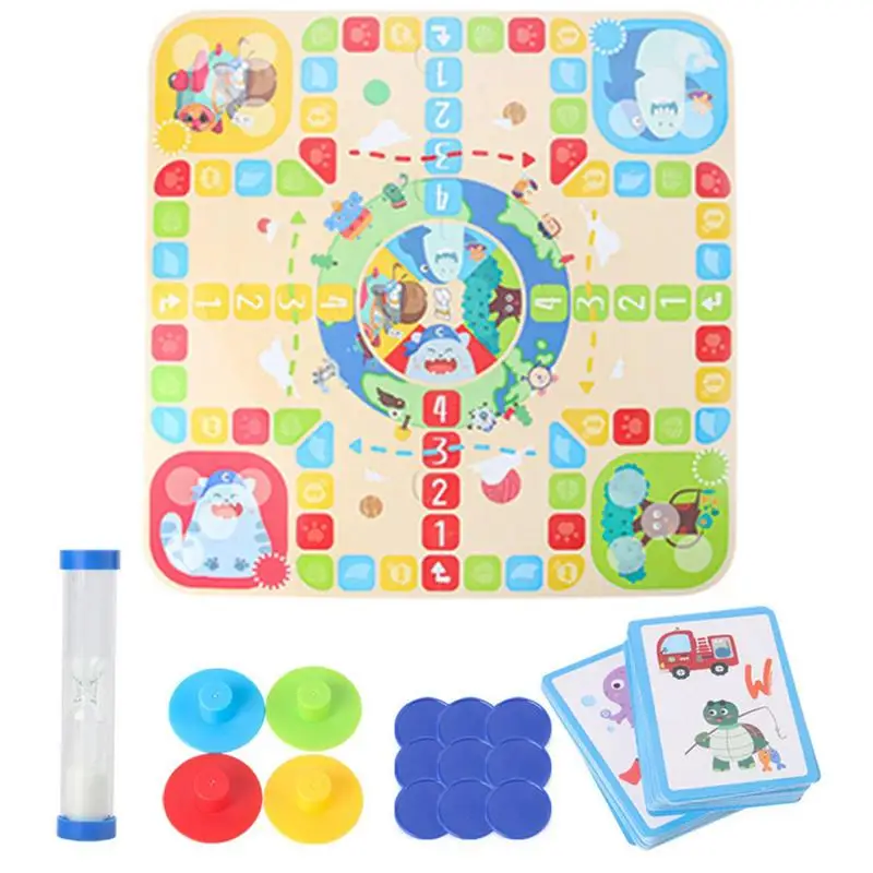 Sorting Games For Kids Double-Sided Children Interactive Aeroplane Chess Board Game Cute Sorting Game For Boys & Girl