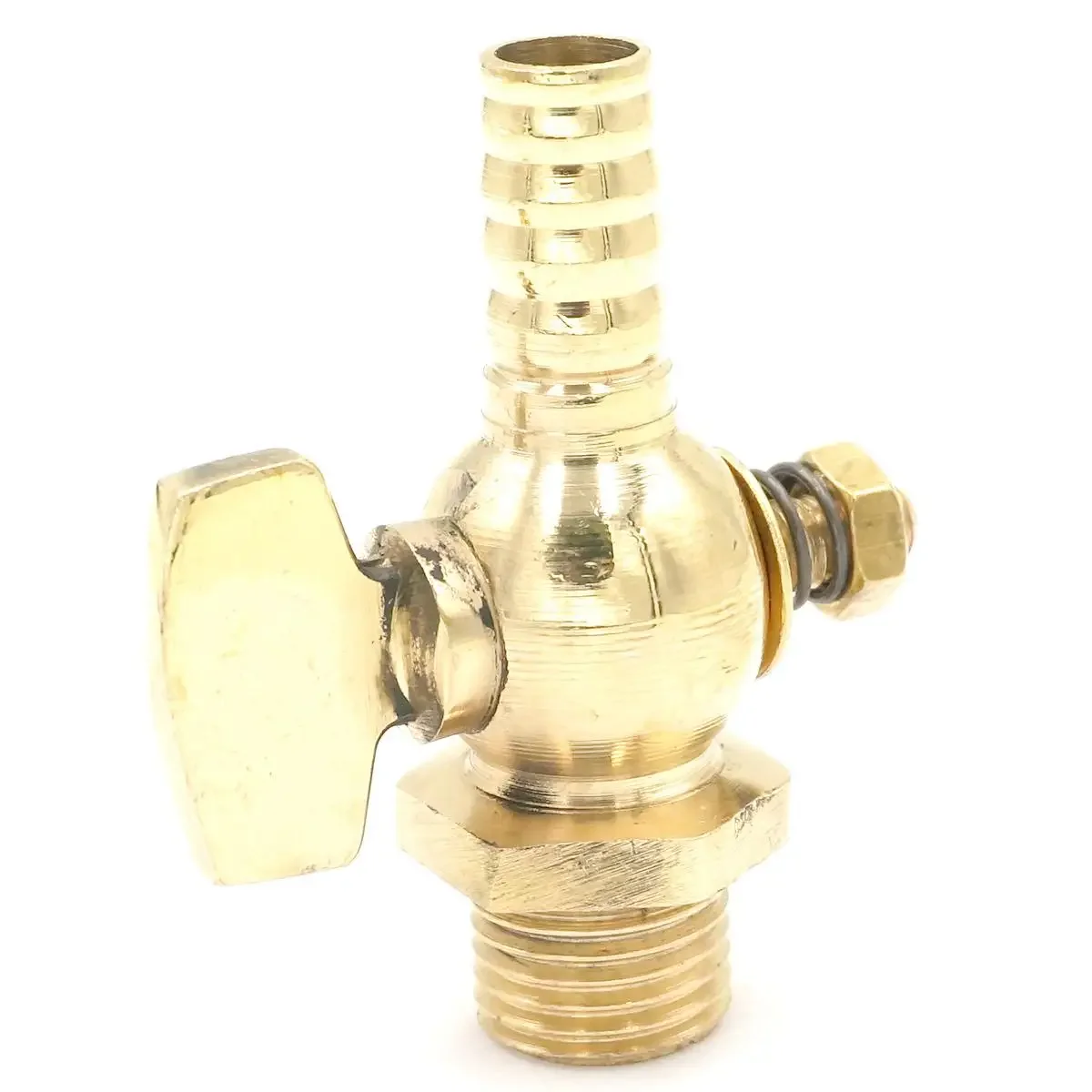 1/8 "1/4" 3/8 "1/2" gwinty męskie BSP do 8mm 10mm I/D króciec do węża mosiądz spustowy zawór odcinający petcock do paliwa gazowego — zdjęcie 7