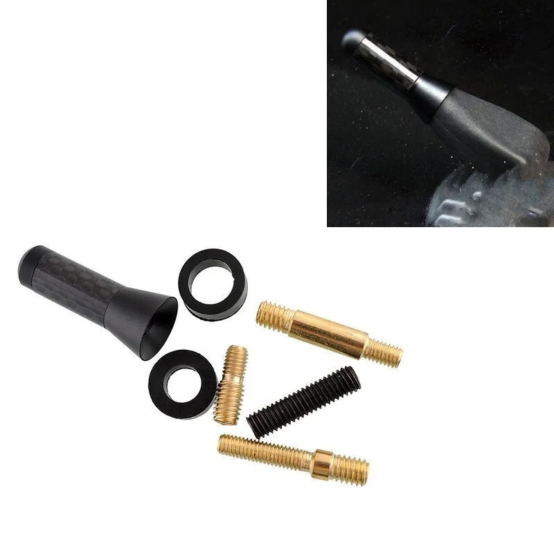 

3.5cm Mini Car Short Carbon Radio Aerial Antenna For Renault koleos Twingo Scenic Megane Fluence Latitude Clio 1/2/3/4 Roof