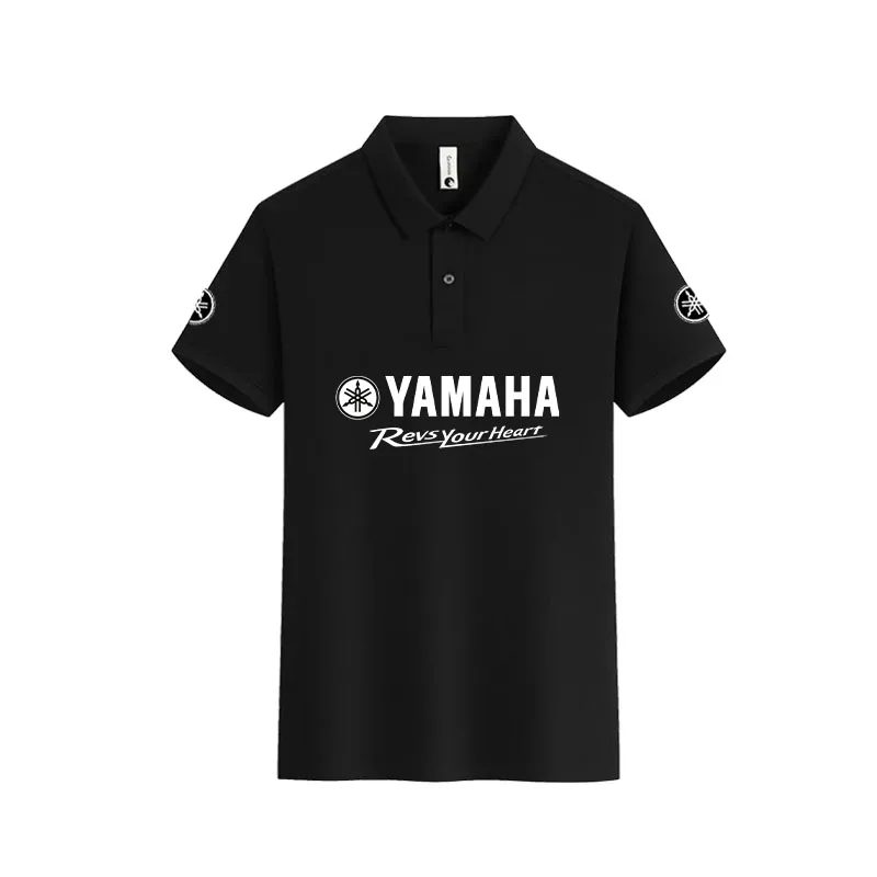 Yamaha Official Short-Sleeved Polo Shirt New Product Quick-Drying Reflective Printed Style -Urban Commuting T-Shirt- Men's Style