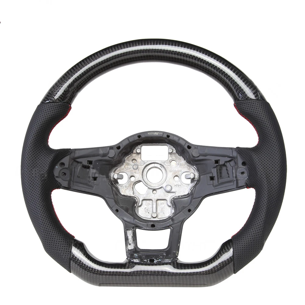 Customized Car Steering Wheel Fit for VW GTI Golfs MK7 Golfs R Carbon Fiber Steering Wheel