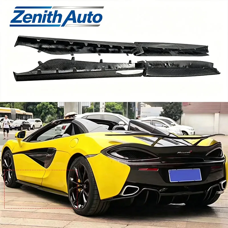 

2015-2018 For McLaren 540C 570S 570GT Carbon Fiber Side Skirt Sideskirts GT4 Style Body Kit Exterior Accessories 4PCS