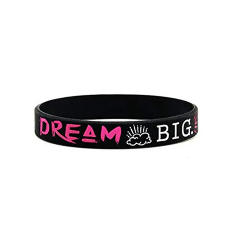 1Pc/4Pcs Inspirerende Droom Inspireren Geloof Rubberen Armband Siliconen Polsbandje