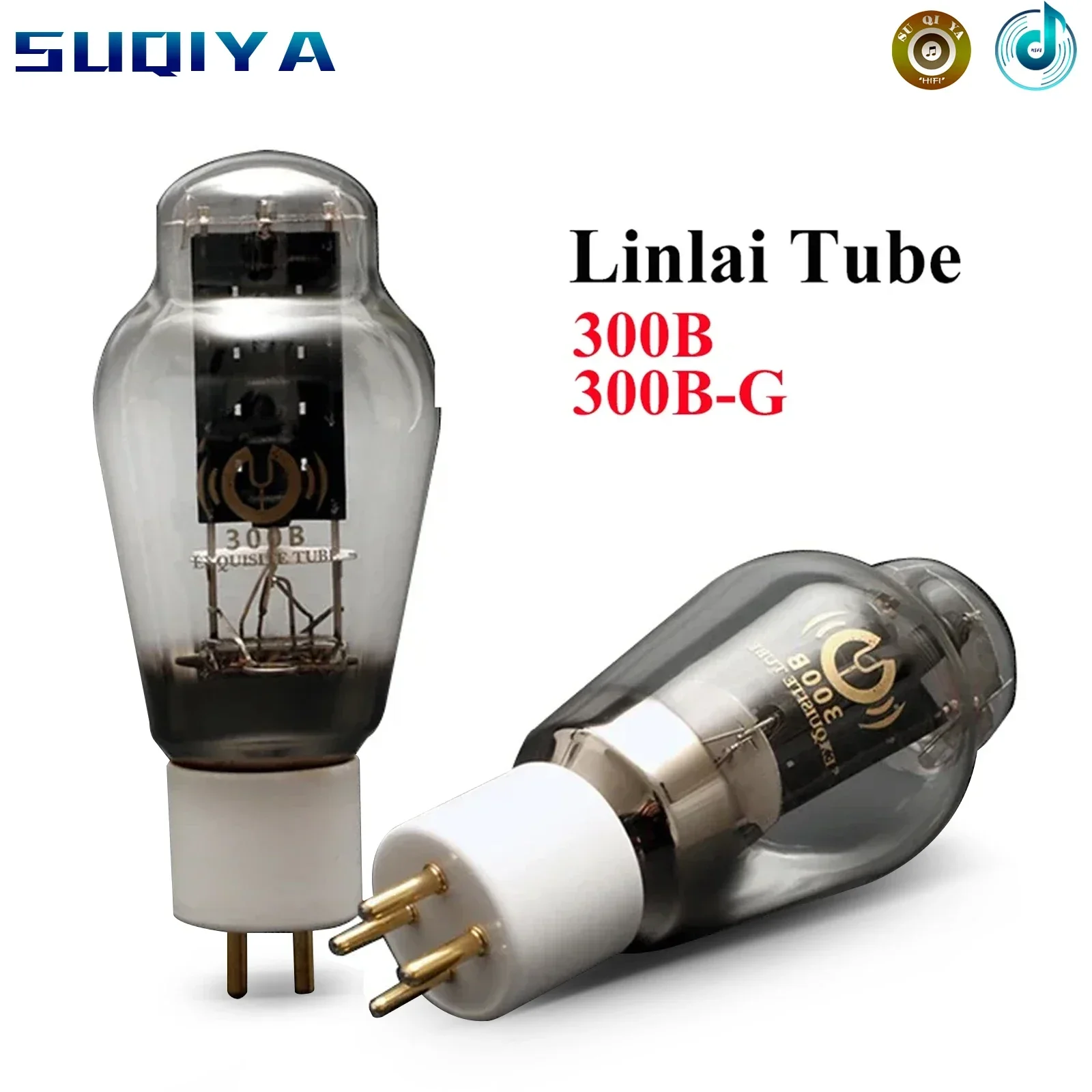 Linlai Tube 300B 300B-L ersetzt JJ EH Golden Lion 300B Original werkseitig passendes Paar für Vakuumröhrenverstärker, HiFi-Verstärker