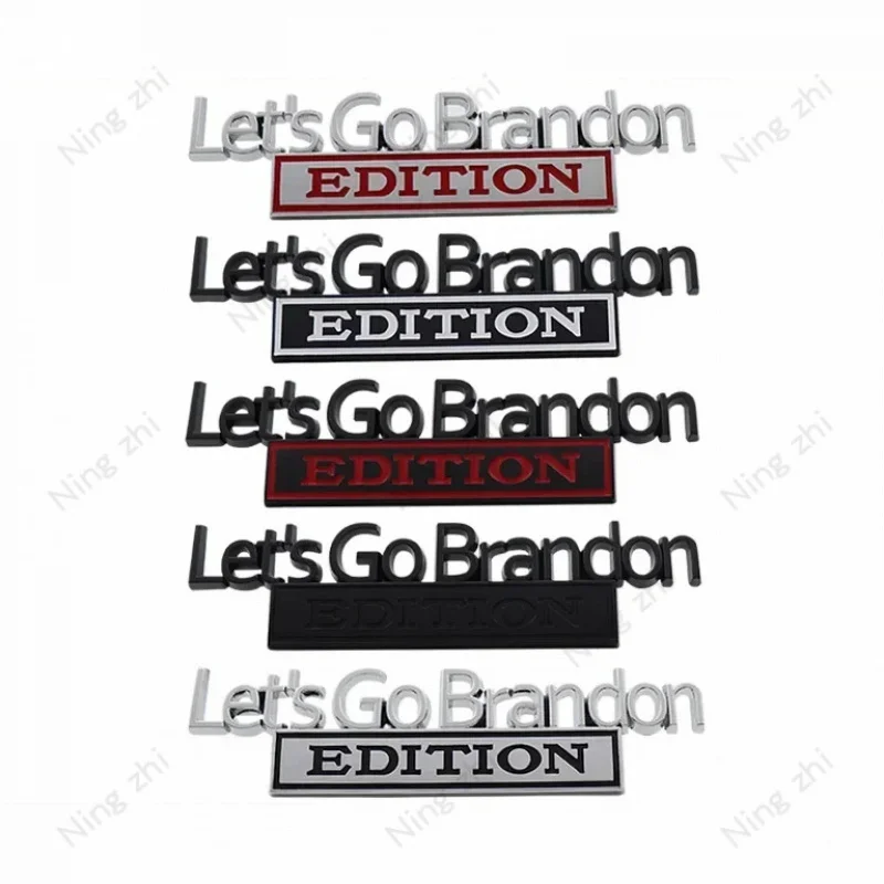 

Let's Go Brandon Edition Emblem Sticker Decals Universal Auto Motorcycle Truck Styling 3D Fender Badge Decoration Accessories