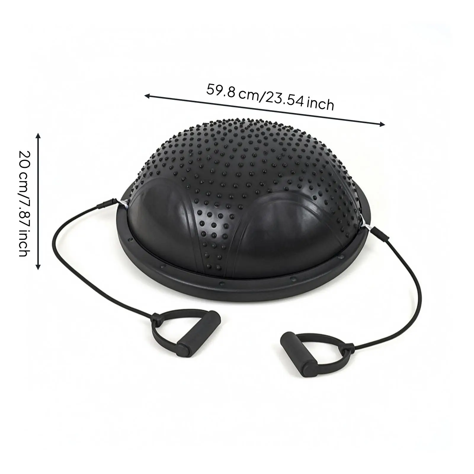 Half-Dome Balance Coach Fullfull-Body Fitness Coach with Resistance Rope Half Exercise Ball Versatile Antipuncture-Resistant