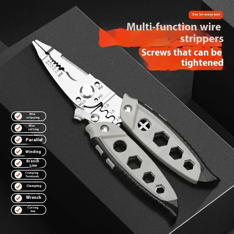 1 قطعة كهربائي أداة تجريد الأسلاك الخاصة لف قطع الأسلاك كماشة تجريد الأسلاك متعددة الوظائف #2