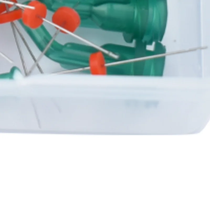 إبرة ري إندو منحنية من الفولاذ المقاوم للصدأ قابلة لإعادة الاستخدام، منافذ جانبية مزدوجة لعلاج قناة الجذر والخلفي الأمامي #1