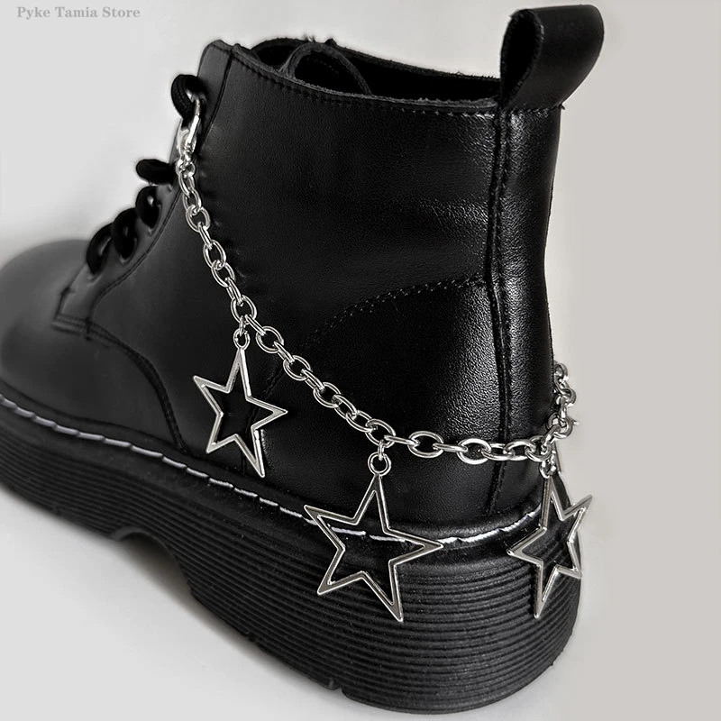 JoHollow Stars Hearts Pentagram Pendentif Chaussures en métal pour femmes, Accessoires de décoration de chaussures, Bottes de fête, Bijoux de mode bricolage