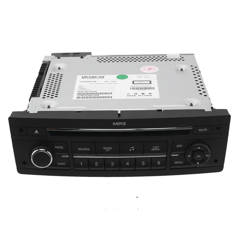 RD43 CD Player With USB AUX Function For Peugeot 206 207 307 508 Citroen C2 C4 C5 C6 Instead Of RD4 Player