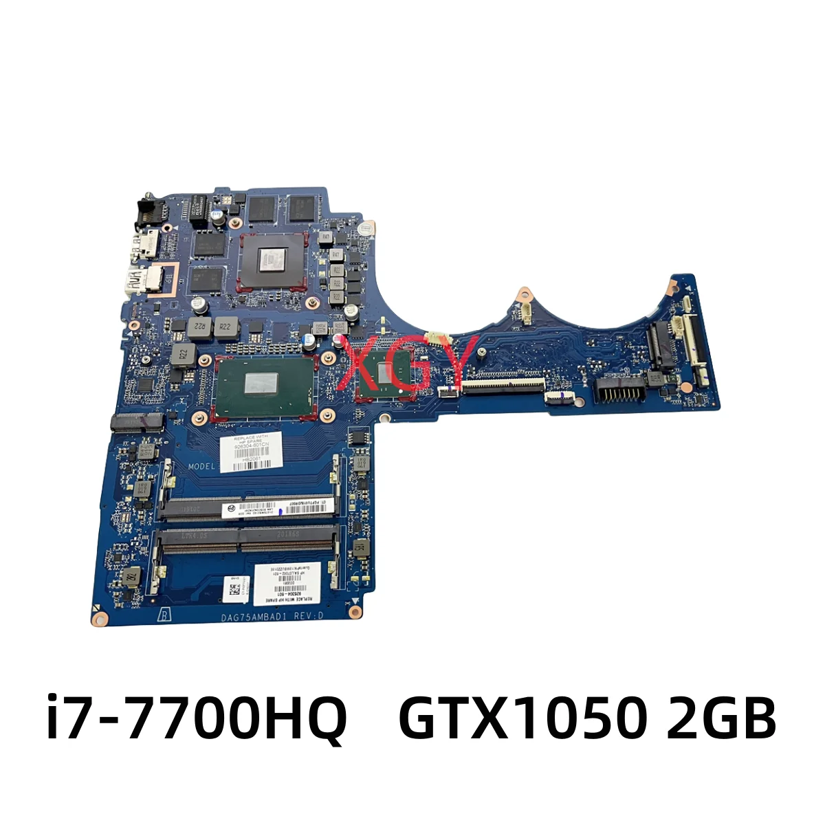 For HP 15-CB045WM TPN-Q193 15-CB Laptop Motherboard SR32Q i7-7700HQ GTX1050 2GB 926304-001 926304-601 DAG75AMBAD1 Test Perfect