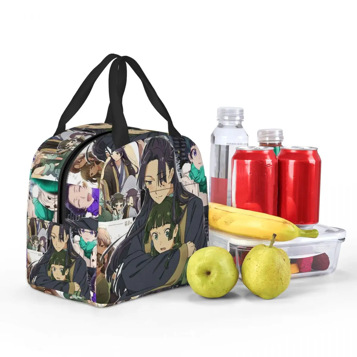 يوميات الصيدلية Maomao معزول حقيبة الغداء للأطفال مدرسة برودة صندوق طعام حراري حمل صناديق الغداء المحمولة الحاويات