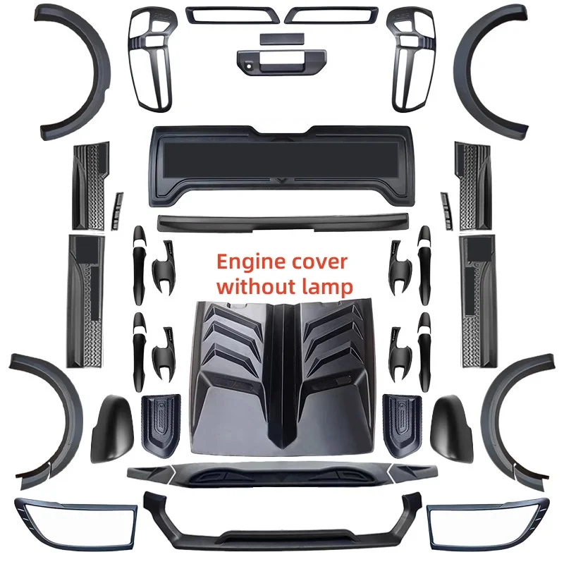 

For GMW Great Wall Poer 23-24 modified hood Grill strip Door trim plate spoiler lamp frame door pull handle ABS Body kit