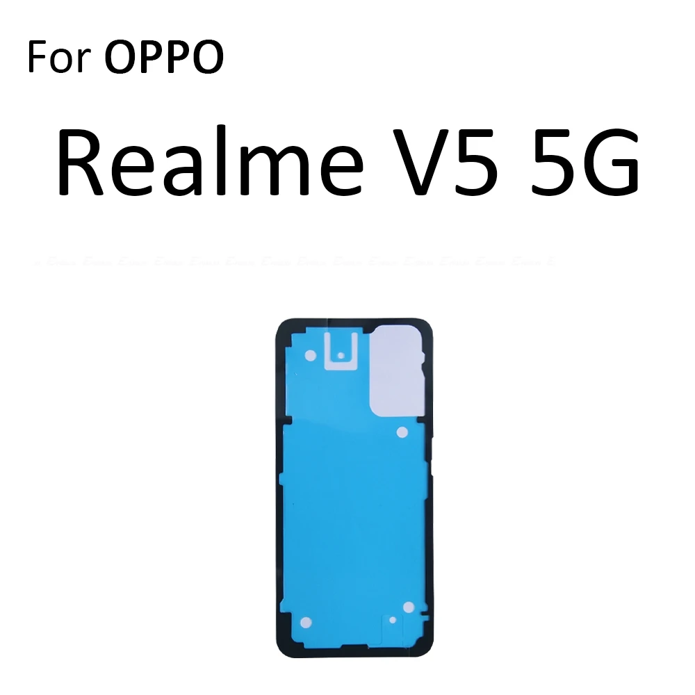 الملصق الخلفي غطاء البطارية الخلفي لاصق الباب الخلفي شريط لاصق ل ممن لهم Realme V11 V11s V13 V15 V20 V23 V23i V25 V5 V50 V50s 5G