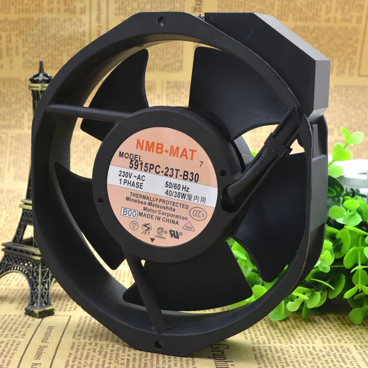 

5915PC-23T-B30 230V 35W 17215038MM 17CM ALUMINIUM FRAME AC FAN