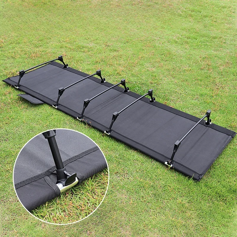 Folding Camp Bed Camping Cots For Outdoor Hiking Backpacking Travel Tent Sleeping Portable Lightweight Cot Foldable Ultralight
