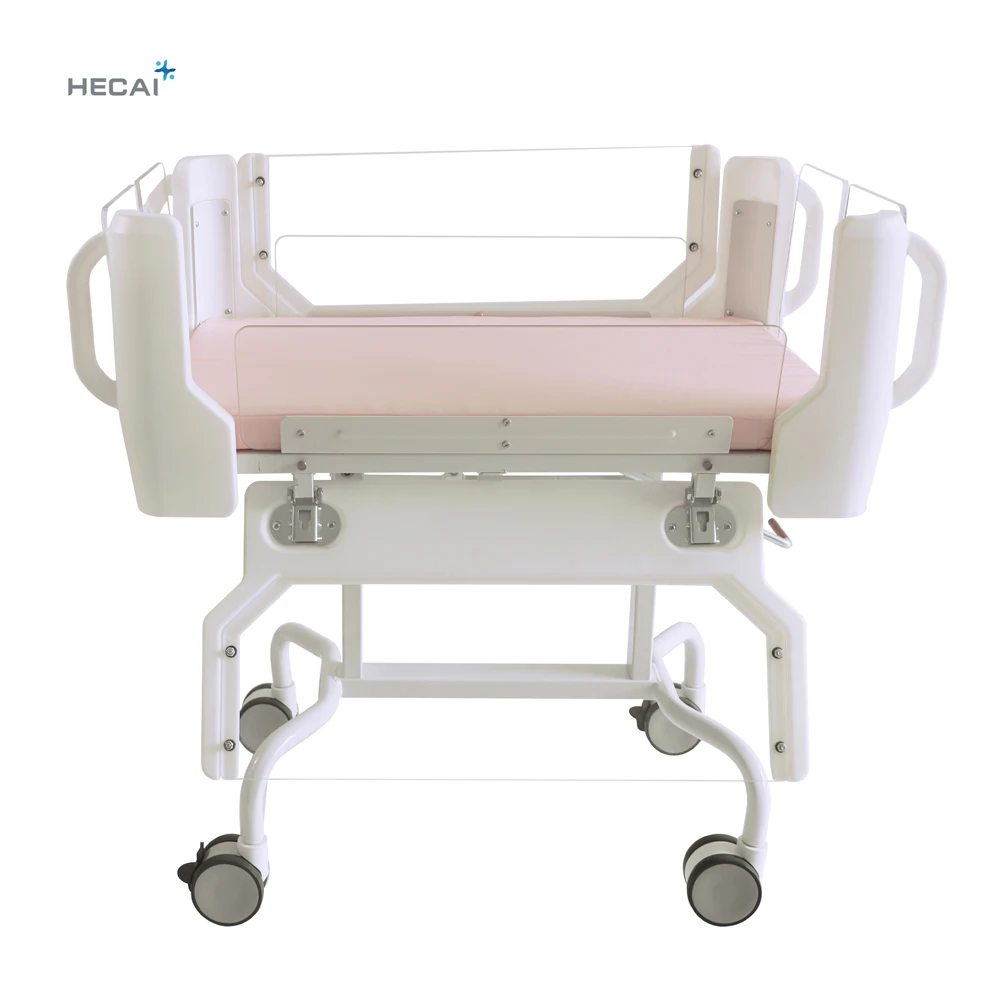 

Factory Price Medical Equipment Tiltable 12° Adjustable Movable Abs Newborn Baby Cot Bed for Hospital