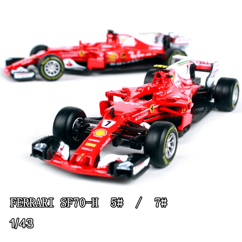 Burago 1:43 Ferrari SF70 2017 #5 #7 Alloy F1 car model diecasting model car simulation car decoration collection gift toy B250