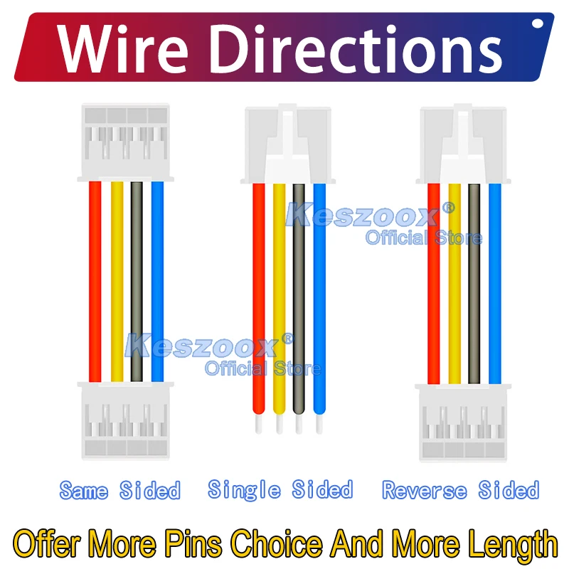 JST HY2.0mm Silicone Wire Connector 2/3/4/5/6/7/8/9/10/11/12Pin Cable Crimp Terminals Block Jack Plug 22AWG Copper wire HYR2.0