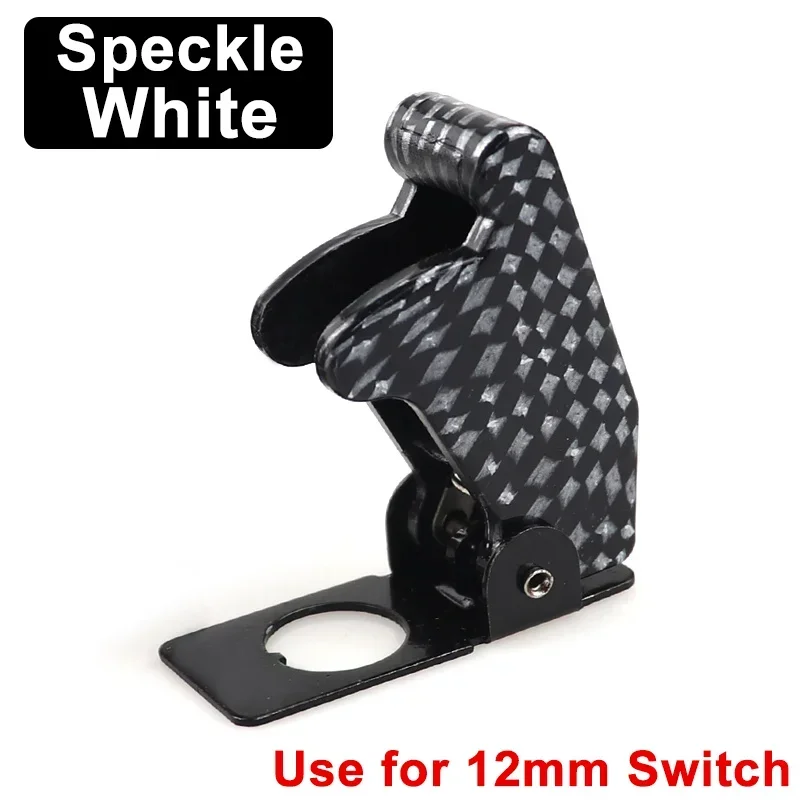 Beleuchteter LED-Kippschalter für Auto, Auto, Boot, LKW, mit Sicherheitsflugzeug, hochklappbarer Abdeckungsschutz, 12 V, 20 A, transparent