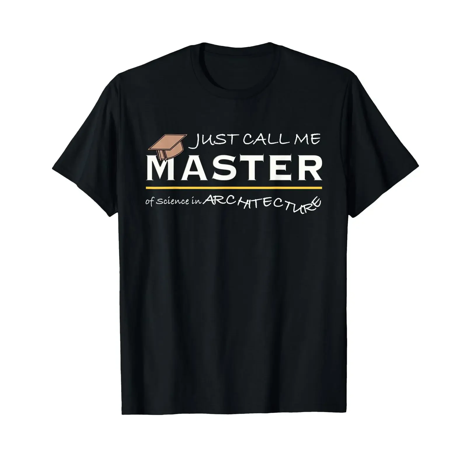 Master of Science in Architecture for Architects T Shirt vintage Washed Top For Everyday Wear Stretched graphic fashion