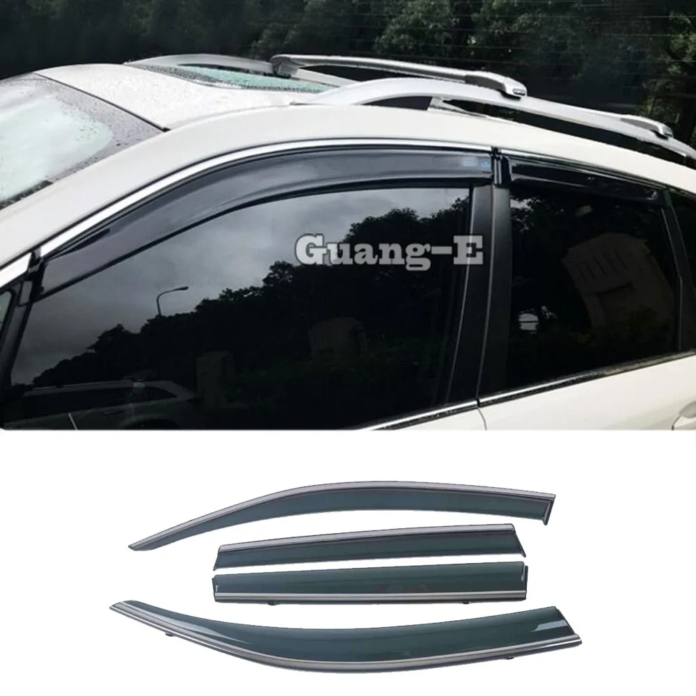 

For Subaru Forester 2008 2009 2010 2011 2012 Car Styling Cover Plastic Window Glass Wind Visor Rain/Sun Guard Vent Part 4PCS