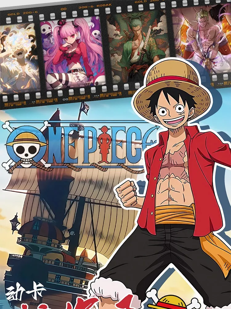 Wholesale New DongKa One Piece Card Luffy Zoro Nami Chopper Franky Flash SSP SP Collection Card Kids Toy Christmas Birthday Gift