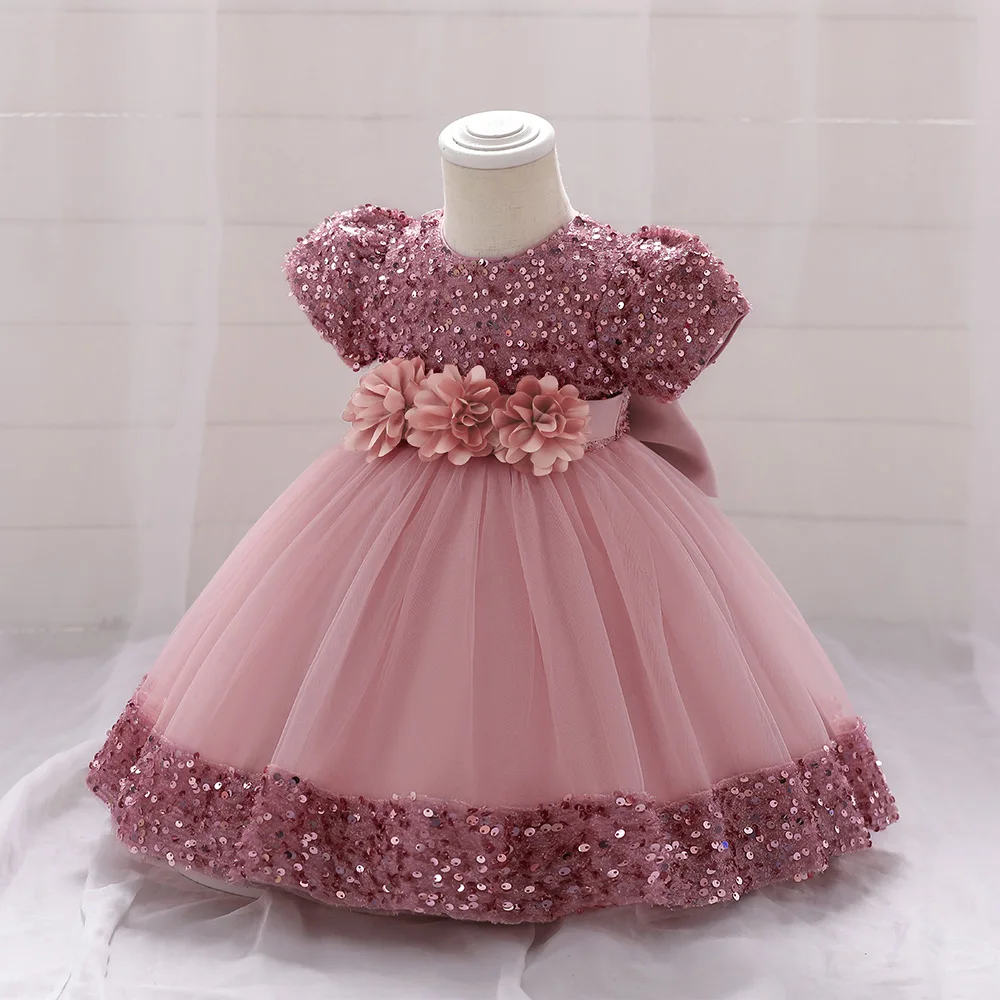 Baby Girls Dress Kids Christening Gowns Newborn Lace Princess Clothes For Child 1 Year Birthday Party Costume Infant Vestidos