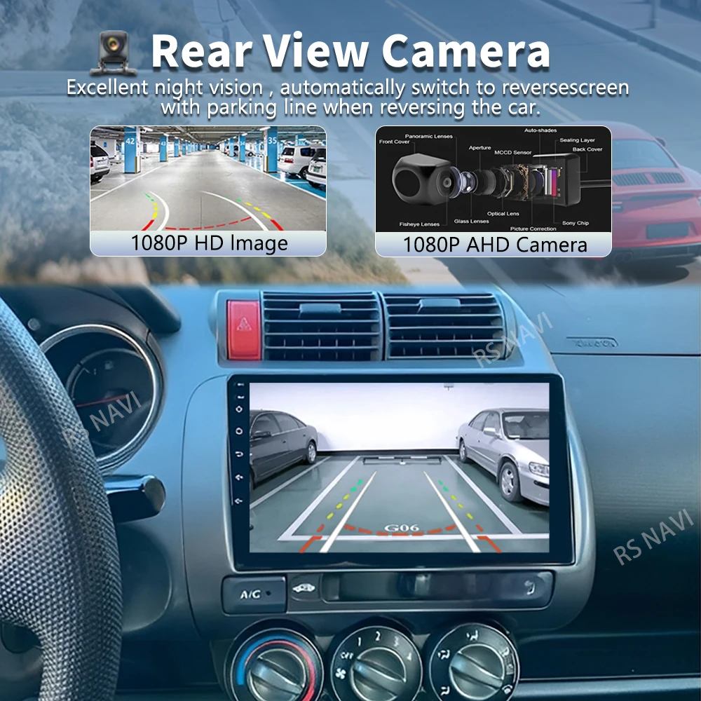 Android 16 2K QLED For Honda Jazz 1 GD 2001 - 2008 Fit 2001-2009 Car Radio Multimedia Video Player GPS Stereo CarPlay Head Unit - view 2