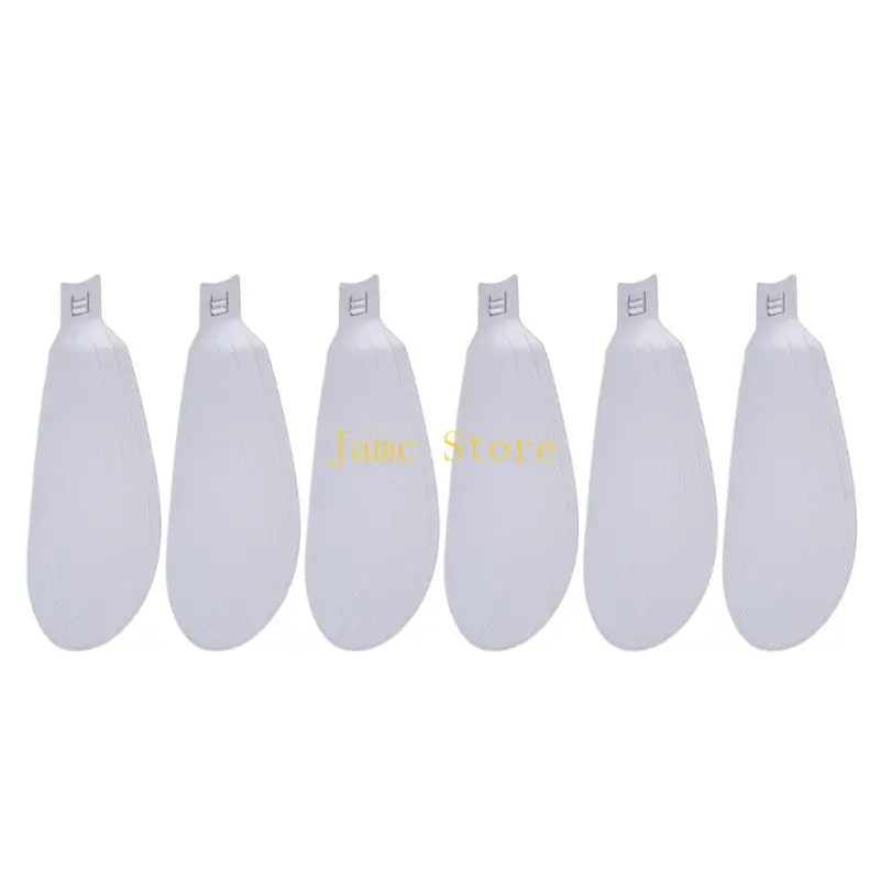 6Pieces Replacement Fan Blade Fan Leaves For 20.5Inch E27 Ceiling Fan Lightweighted ABS 22.5X2.8Cm