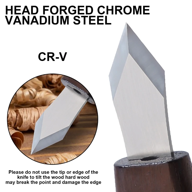 Cuchillo para marcar carpintería, herramienta para esculpir madera, detalle, cuchillo para tallar madera