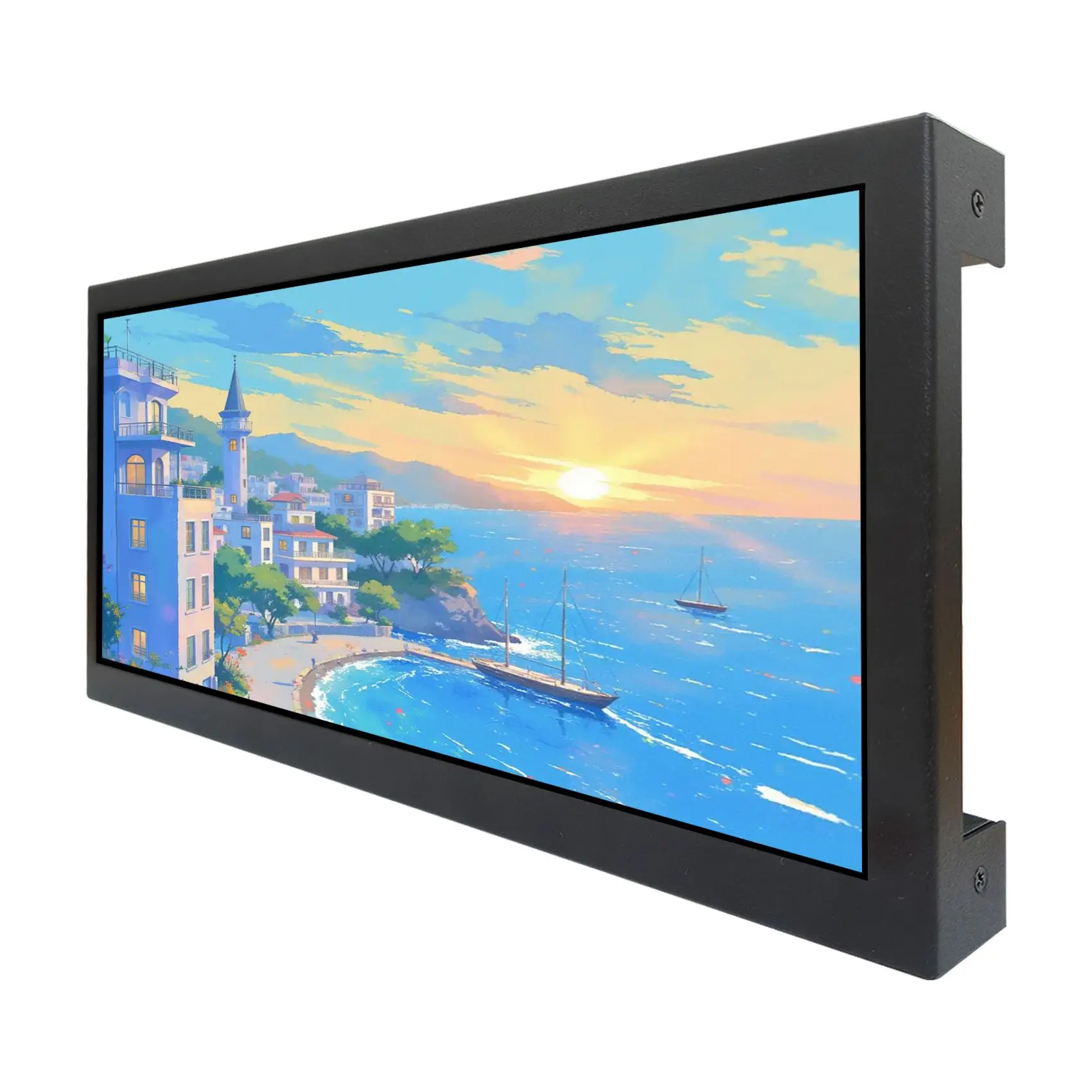 

12,3-дюймовый 1920x720 850 нит IPS рекламный ЖК-монитор с поддержкой USB Auto Play, 270 ° Вращение