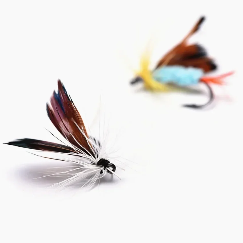 12Pcs/Set Insects Flies Fly Fishing Lures Bait High Carbon Steel Hook Fish Tackle With Super Sharpened Crank Hook