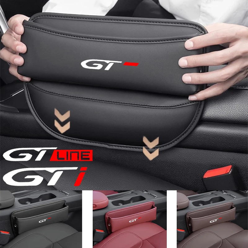 Multifunction Car Seat Gap Organizer Storage Box Pocket Wallet Universal For Peugeot GT GTline GTi 3008 T9 208 508 2008 5008 207