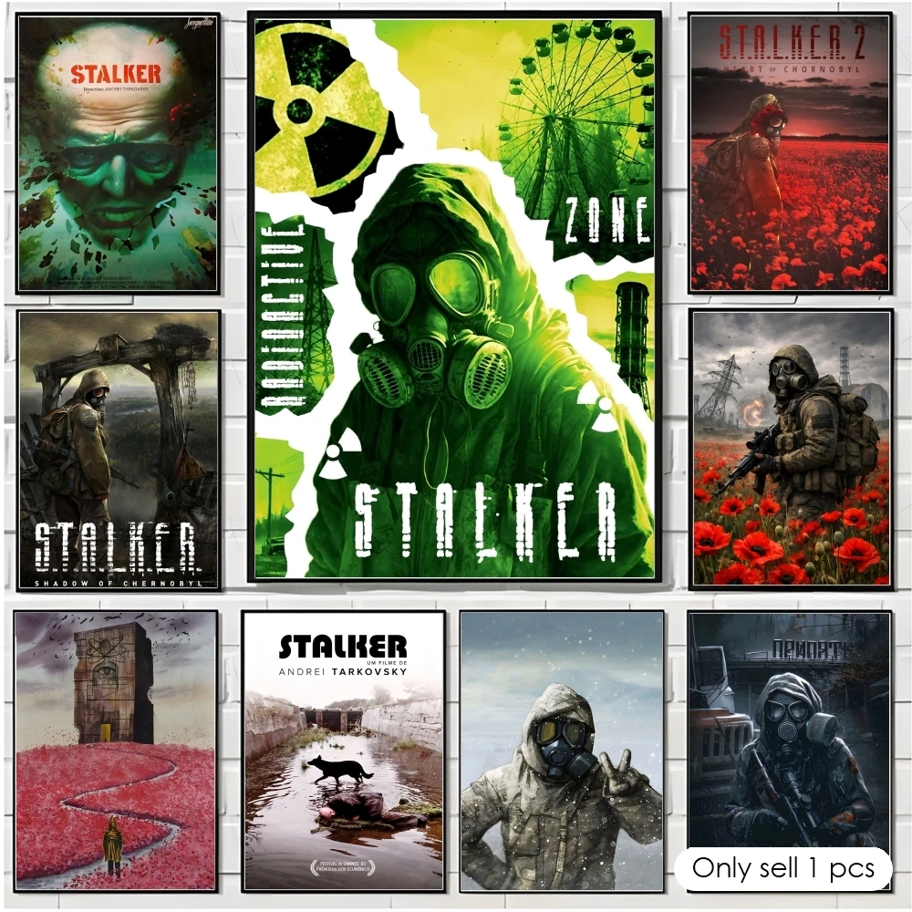 Classic Game S-Stalker 2 Poster Decorative Wall Art Stickers Mural Photo Print for Home Living Room Hallway Decor
