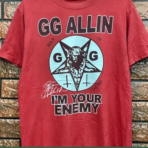 New GG Allin Singer T Shirt Popular Men S 234XL C299 FREESHIP long or short sleeves