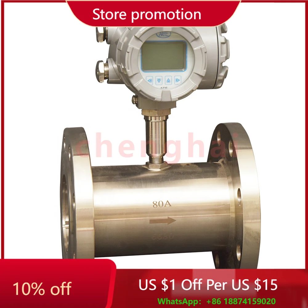 

1" LWY Model Screwed LCD Display High Accuracy Digital Liquid Water Flow Meter Turbine Flowmeter
