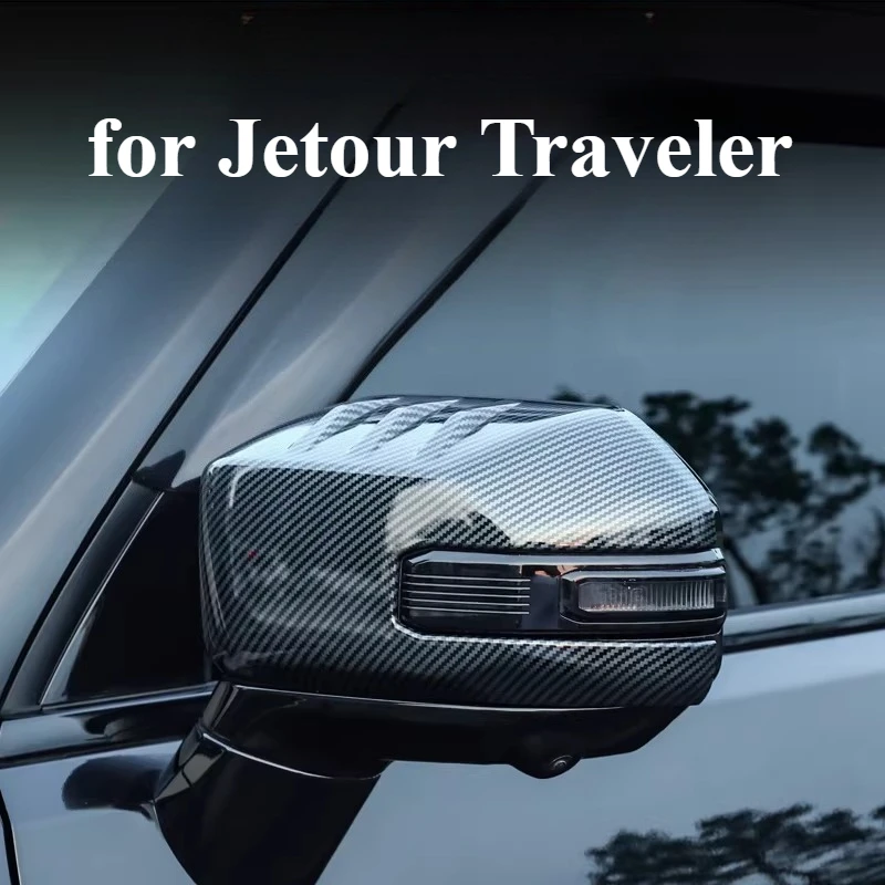 Fit for 2026 Jetour Traveler T2 Rearview Mirror Cover Machining Protector Side Mirror Cap Black Warrior Modified