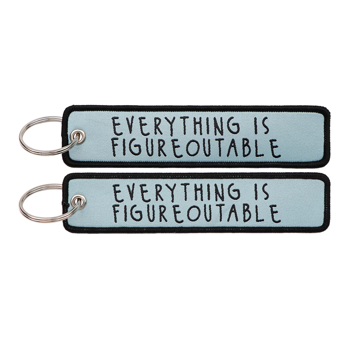 Funny Quotes Series Embroidery Key Fobs Keychain