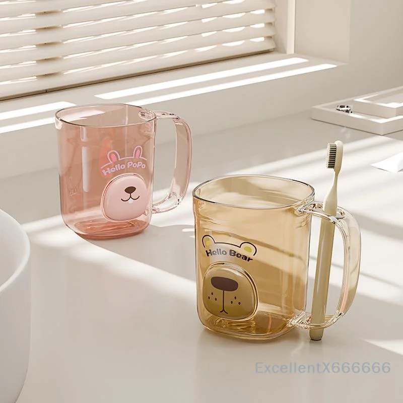 

Household Toileting Cup, Bathroom Brushing Cup, Transparent Dental Appliance Mouth Cup, Dental Jar, Couple Toothbrush Cup