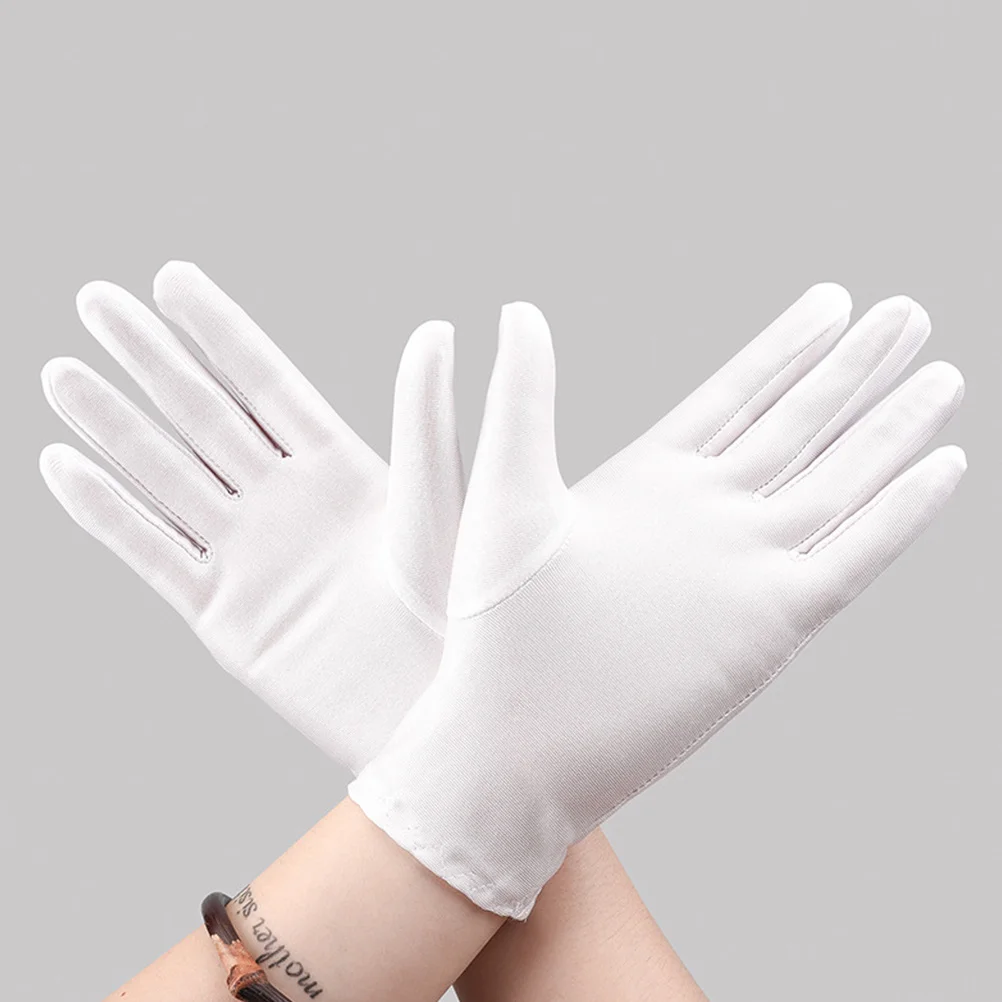 

3 шт., ювелирные перчатки, эластичный материал из спандекса, эластичный для проверки, этикета, электроники, стекла, промышленности, художественного обработки