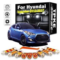 TPKE 8Pcs Canbus Car Bulbs LED Interior Light Kit For Hyundai Veloster 2012 2013 2014 2015 2016 2017 Map Dome Trunk Lamp