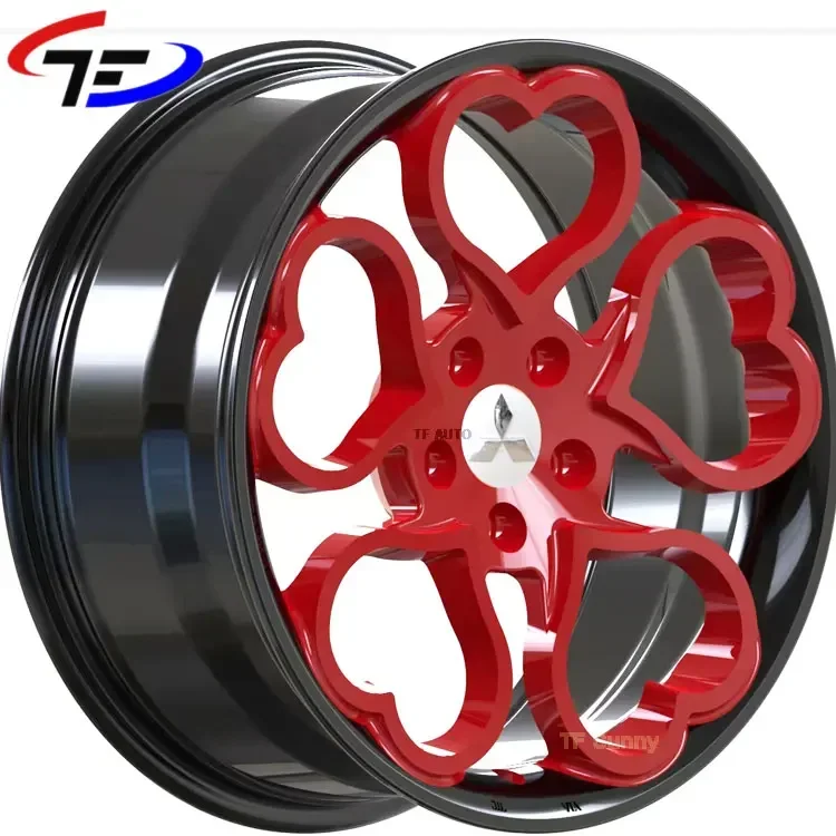 

Heart Shape Chrome Polish Red 5x112 5*120 Alloy Forged Wheels Rims 20 inch