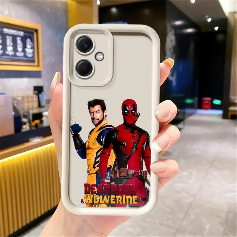 Marvel New Mutant Deadpool Phone case for Redmi Note 12 13 5G 10Pro cases 11 10 12S 13pro 4G 11S 12ProPlus fundas 11Pro Cover