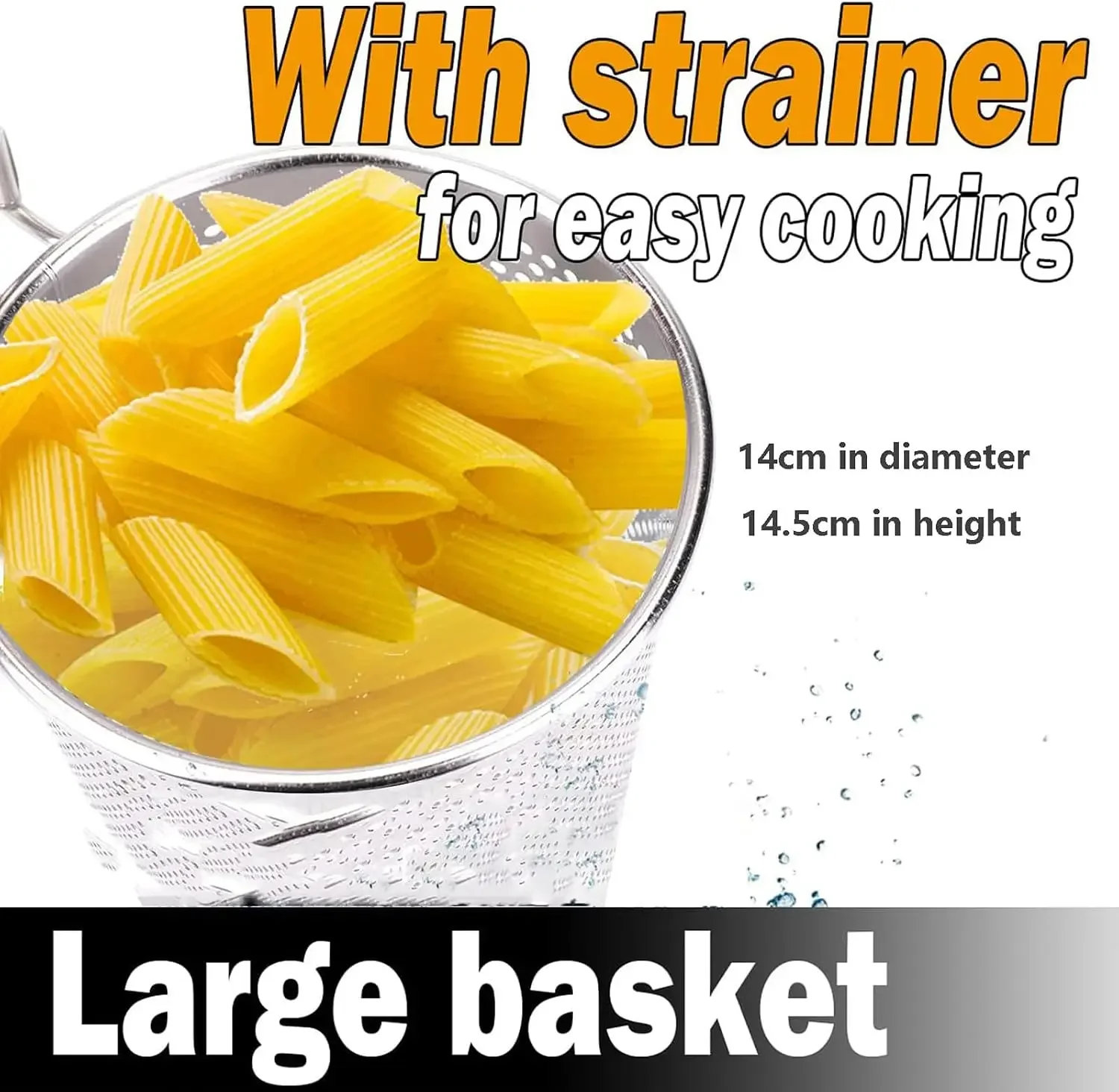 Spaghetti Noodle Cooking Machine, Home Kitchen Storage Pot Restaurant Steam Pot Manual Pasta Makers (5 Holes) With Distributor A view 5