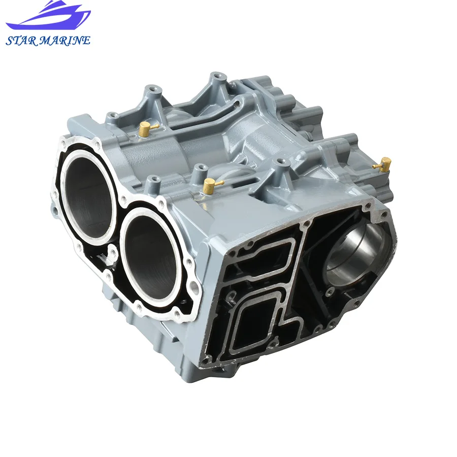 66T-15100 Crankcase Cylinder Block Suitable for Yamaha 2-Stroke Outboard Engine E40X 40HP 66T-15100-02-1S Marine Accessories