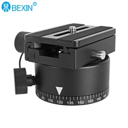 LEP02 tripod head node adjustment panorama head with quick release plate 360 rotator blind spot shooting adapter for dslr camera