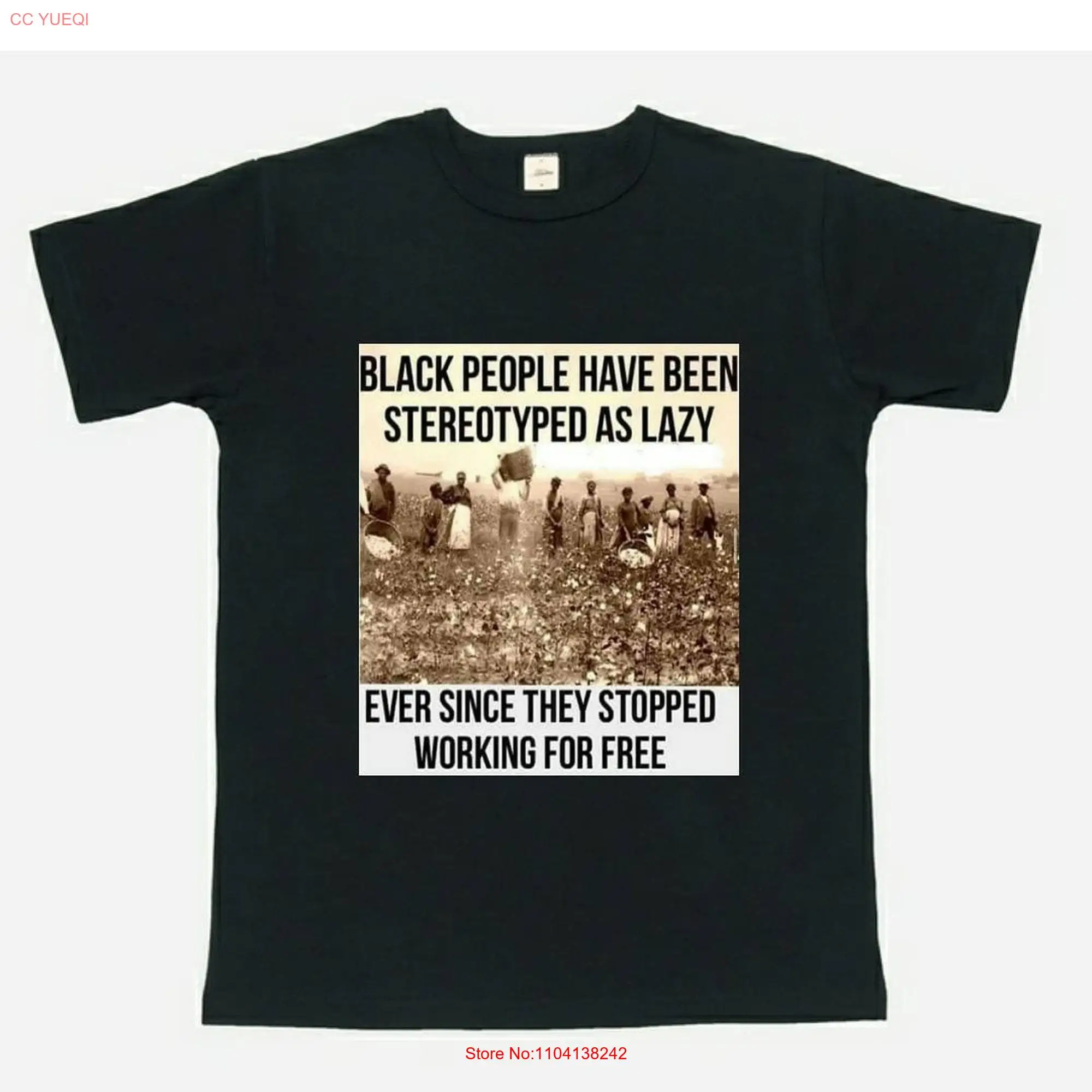 Free Black labour t shirt long or short sleeves