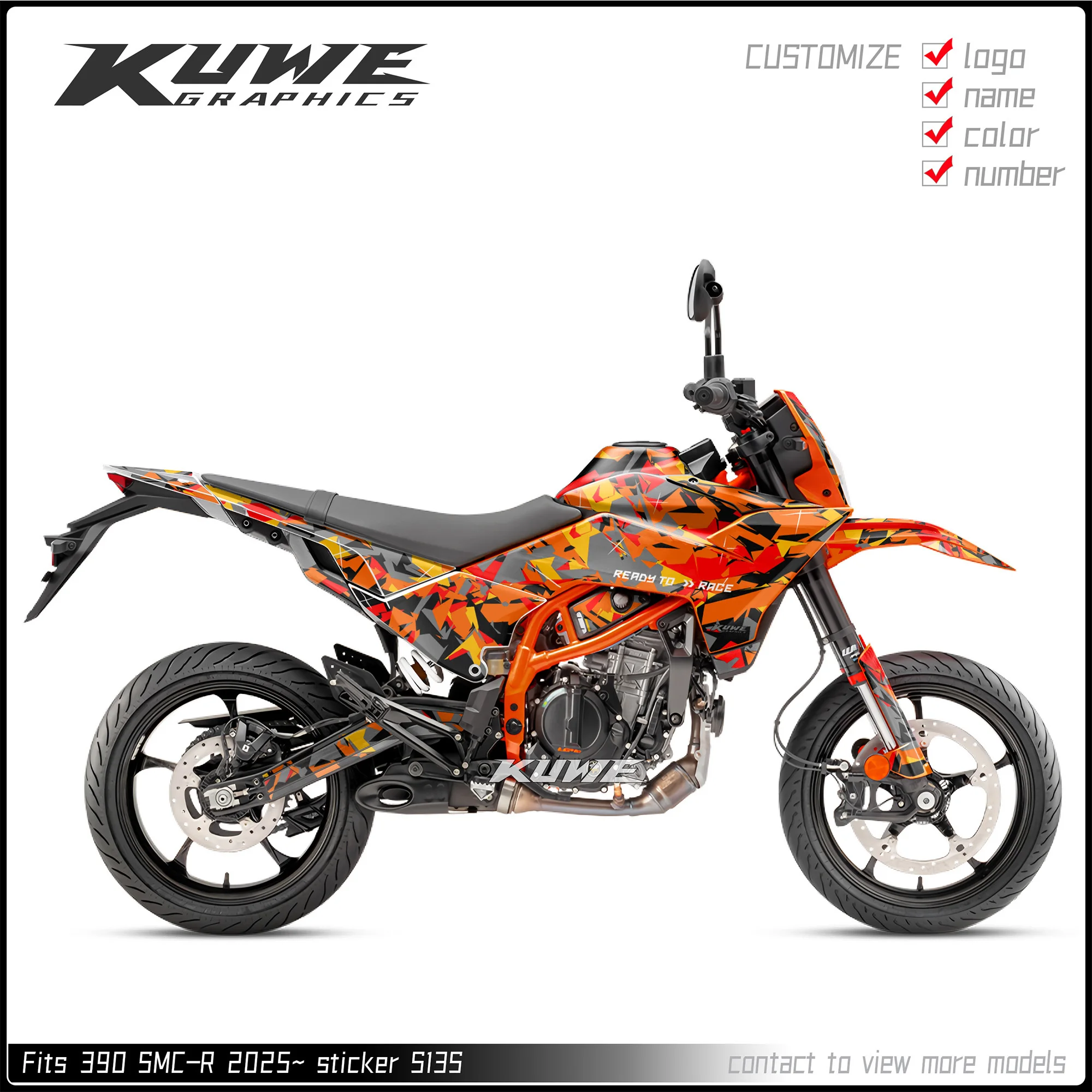 Suitable for KTM 125 390 SMCR 2025- -graphics kit decals kit sticker