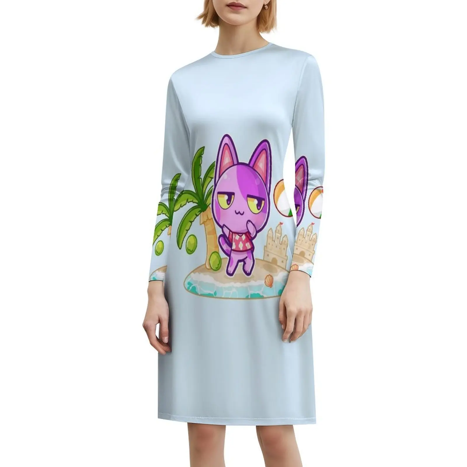 بوب! فستان حفلات نسائي ملابس الشارع الشهير ملابس نادي مطبوعة عصرية للإناث آفاق جديدة حيوانات آفاق جديدة للنساء #6